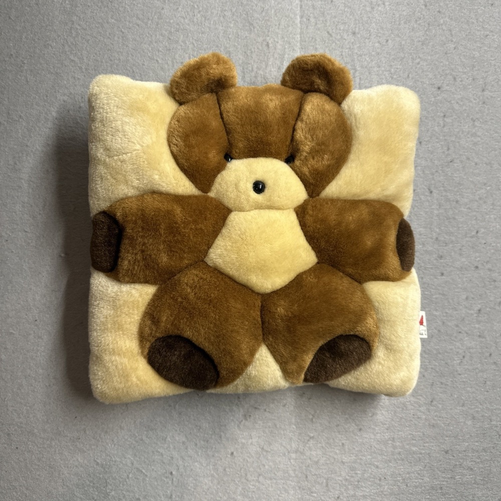 Vintage Stuffed Teddy Bear Pillow 1998 T.W.I.E Super Soft Baby 11"